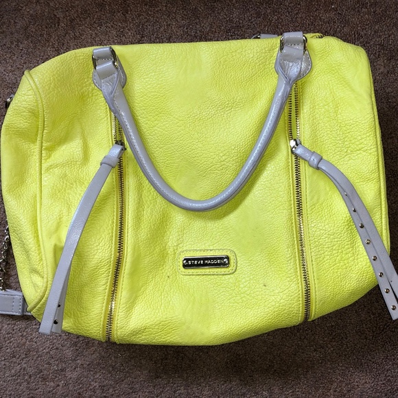 steve madden lime green purse